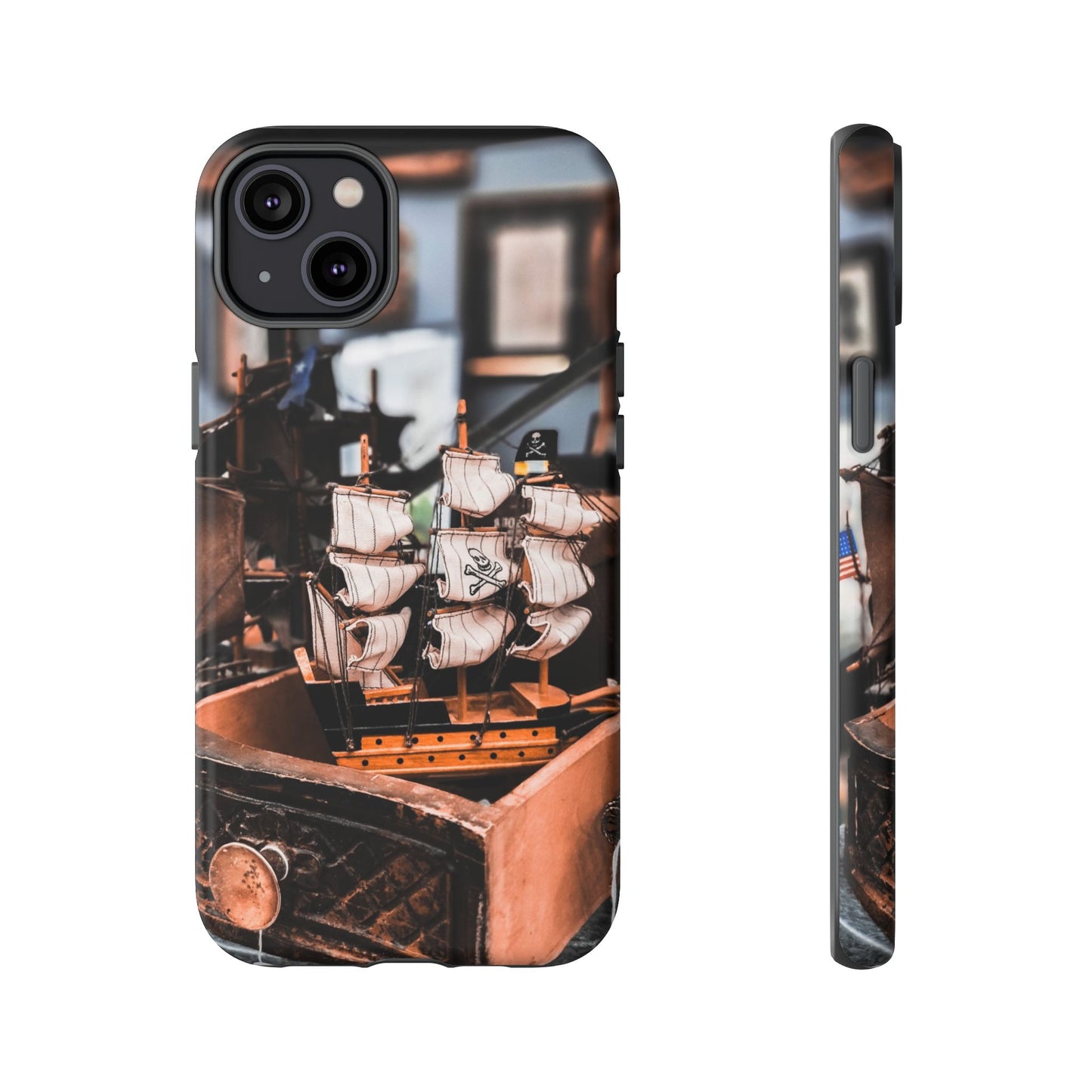 Vintage Ship-Inspired Phone Case, Nautical Design, Tough Phone Cover, Unique Gift for Sea Lovers, Perfect for Summer Adventures