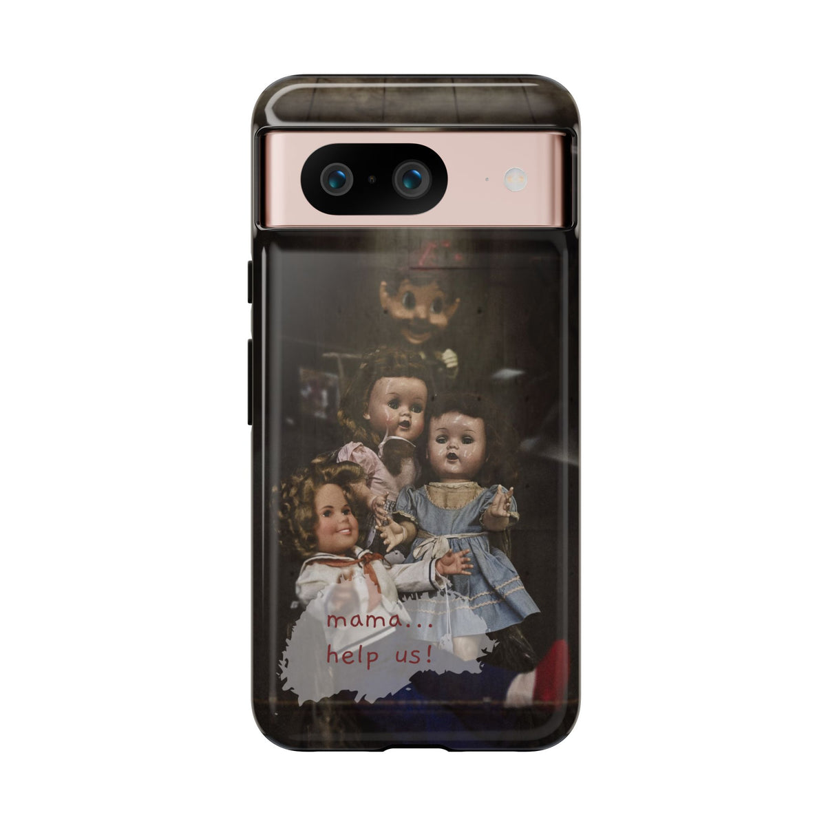 Personalized Creepy Doll Tough Phone Case – Gothic Vintage Graphic
