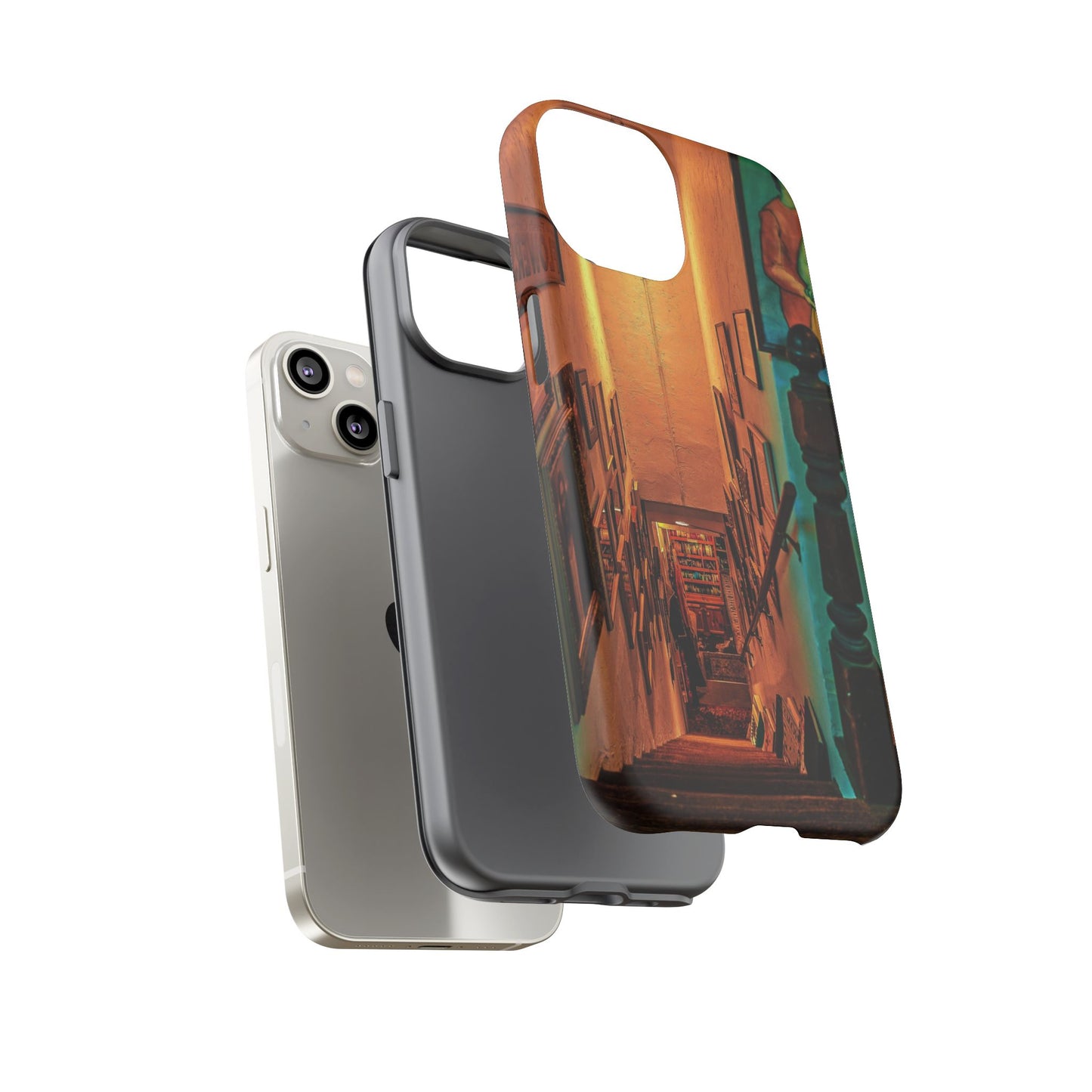 Vintage Gallery Staircase Tough Phone Case--Antique Store Art Phone Cover