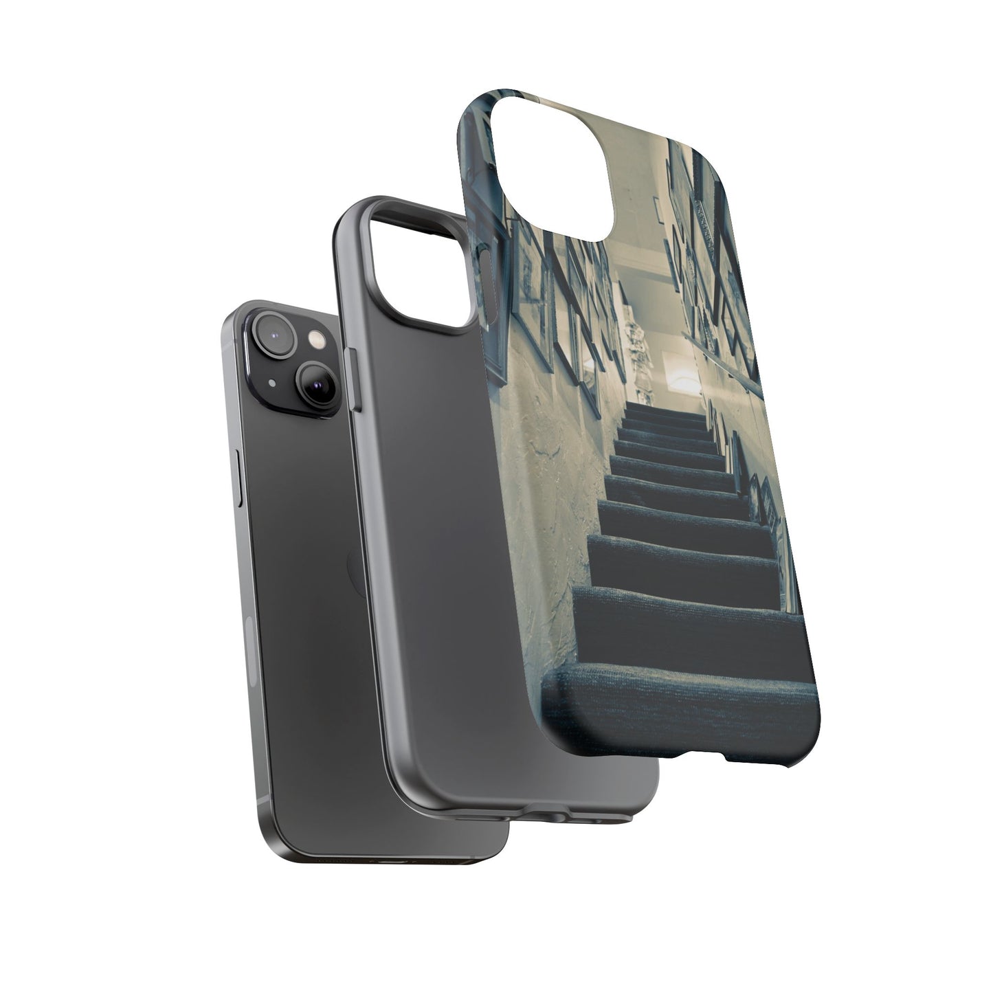 Vintage Boutique Stairway Tough Phone Case, Antique Shop Art Cover for iPhone, Samsung & Google Pixel