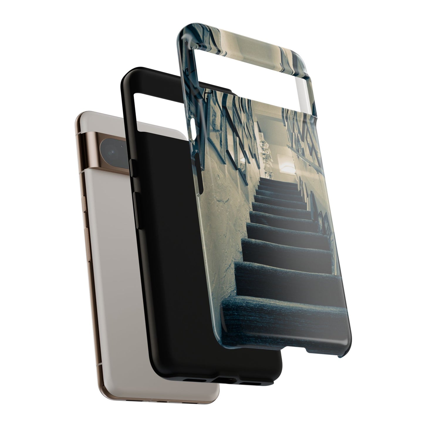 Vintage Boutique Stairway Tough Phone Case, Antique Shop Art Cover for iPhone, Samsung & Google Pixel