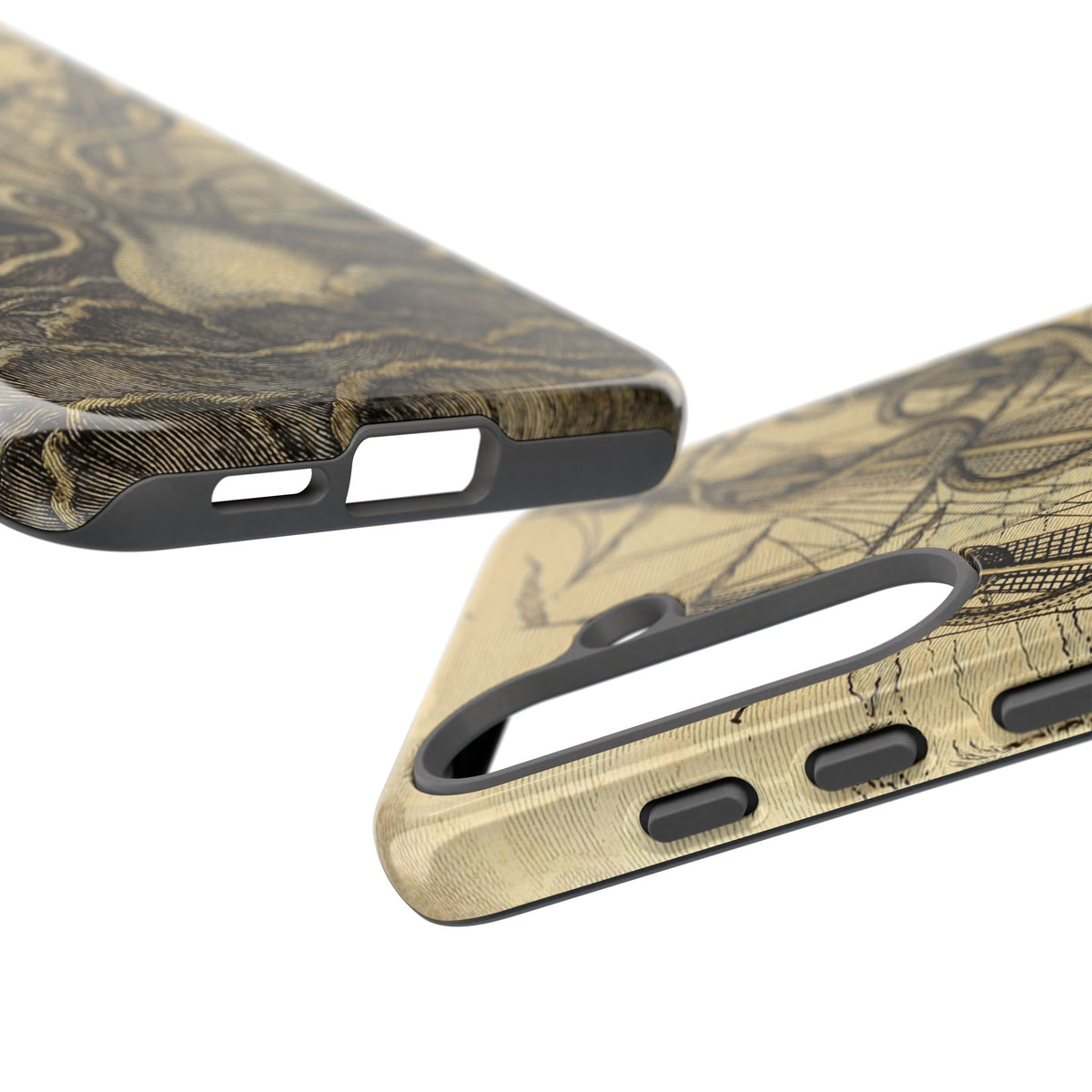 Vintage Kraken Tough Phone Case – Nautical Sea Monster Graphic