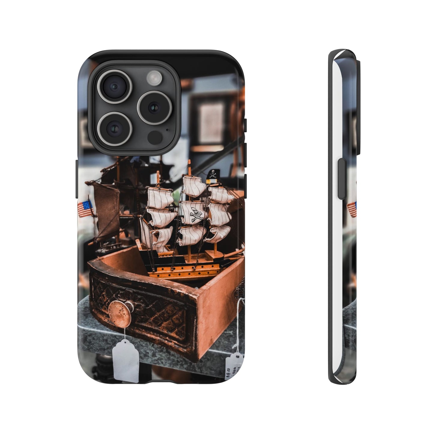 Vintage Ship-Inspired Phone Case, Nautical Design, Tough Phone Cover, Unique Gift for Sea Lovers, Perfect for Summer Adventures