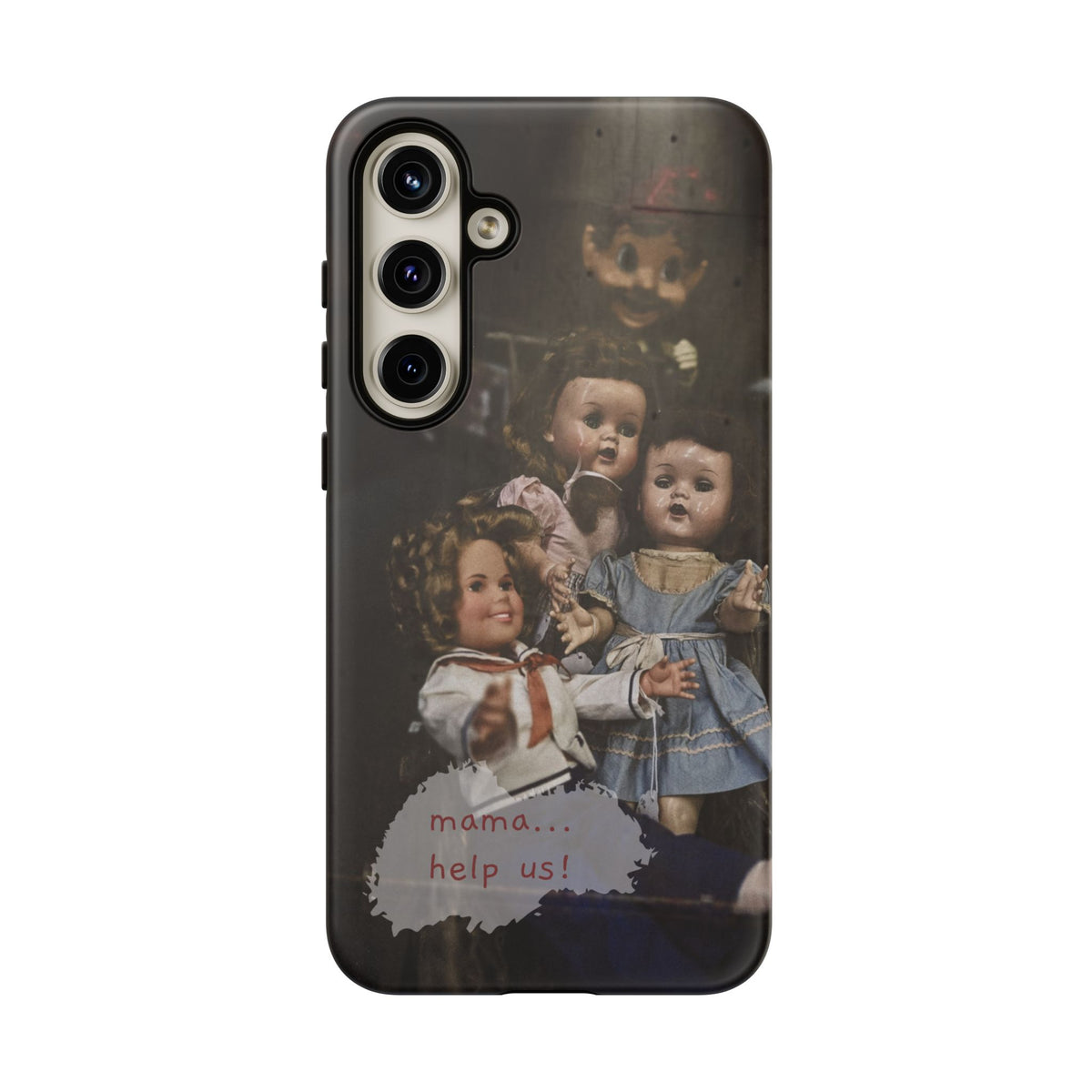 Personalized Creepy Doll Tough Phone Case – Gothic Vintage Graphic
