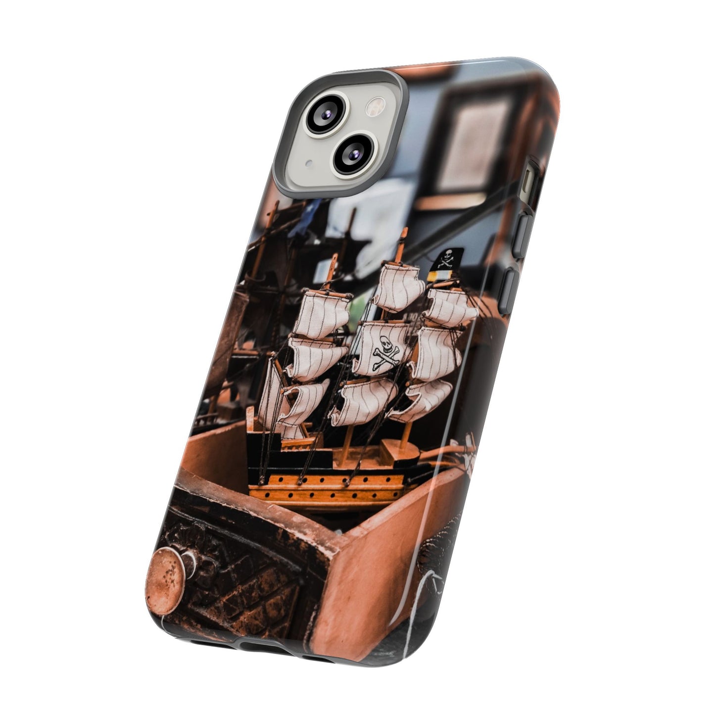 Vintage Ship-Inspired Phone Case, Nautical Design, Tough Phone Cover, Unique Gift for Sea Lovers, Perfect for Summer Adventures