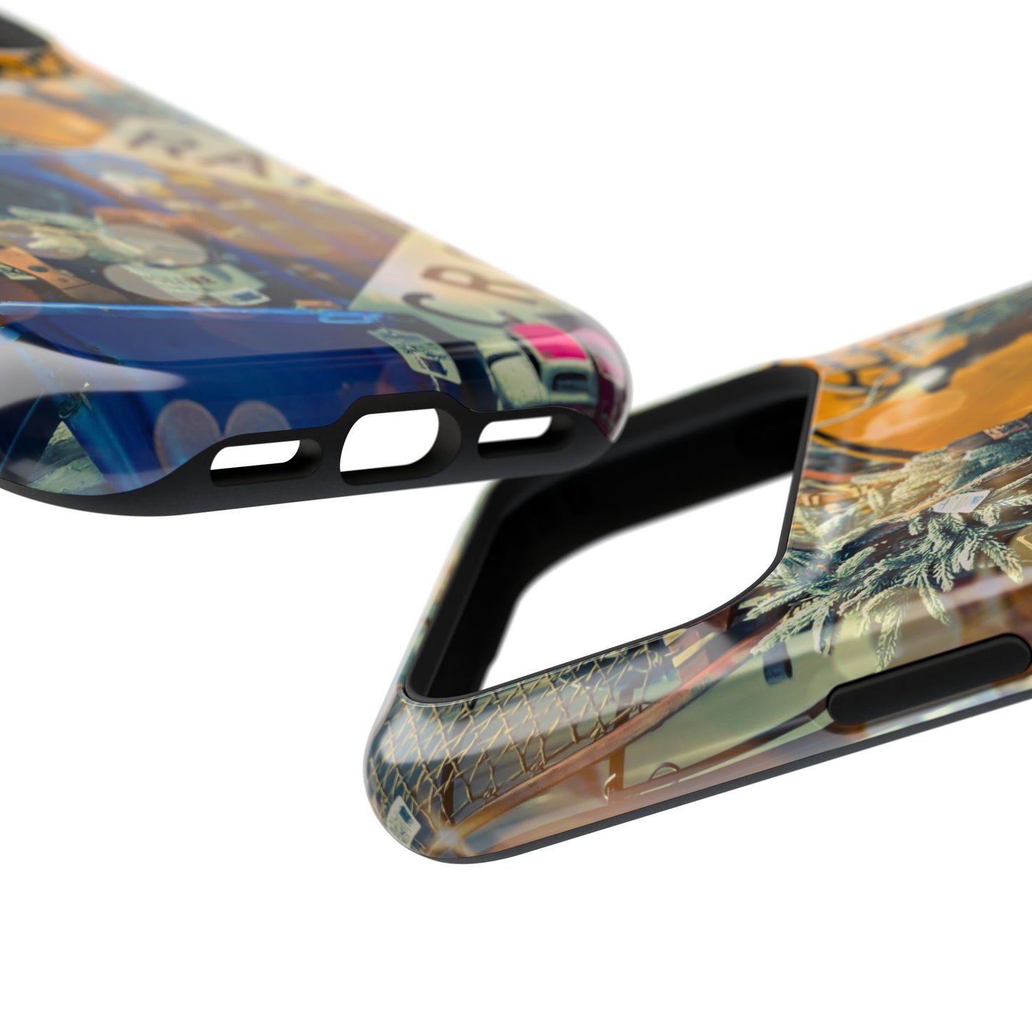 Vintage Railroad Crossing Collage Phone Case