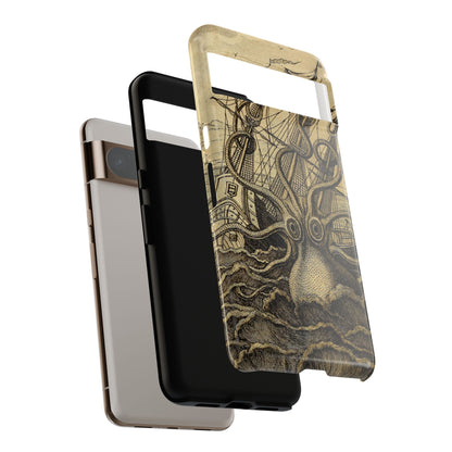 Vintage Kraken Tough Phone Case – Nautical Sea Monster Graphic