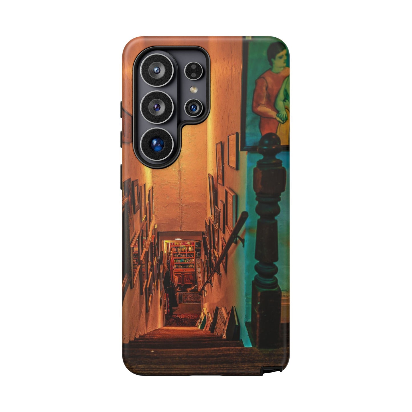 Vintage Gallery Staircase Tough Phone Case--Antique Store Art Phone Cover