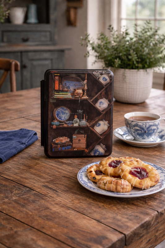 Vintage Curios Kindle Case – Antique Books & Trinkets E-Reader Cover