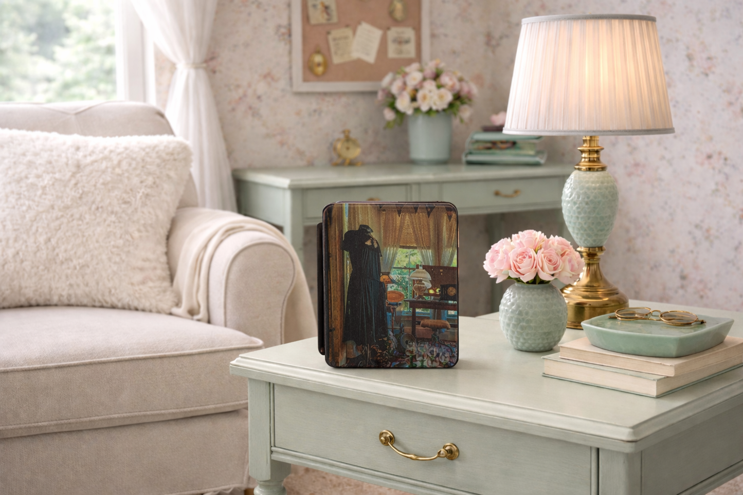 Vintage Kindle Paperwhite 7 Case, Antique Shop Historic Home Kindle Cover for Colorsoft Signature Edition