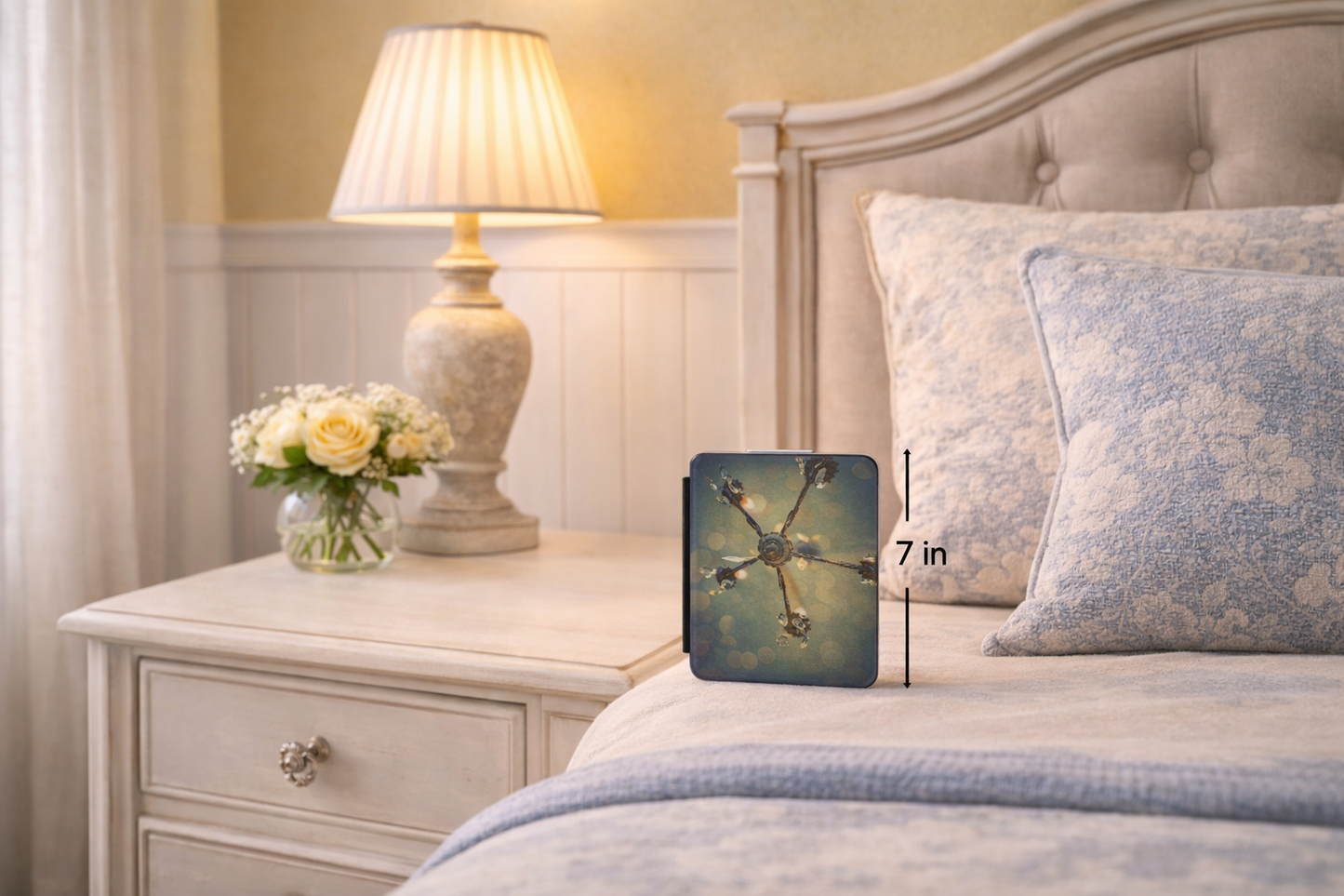 Teal Chandelier Bokeh Kindle Case for Paperwhite