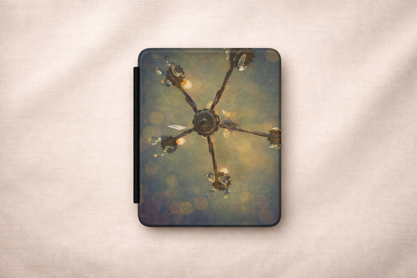 Teal Chandelier Bokeh Kindle Case for Paperwhite
