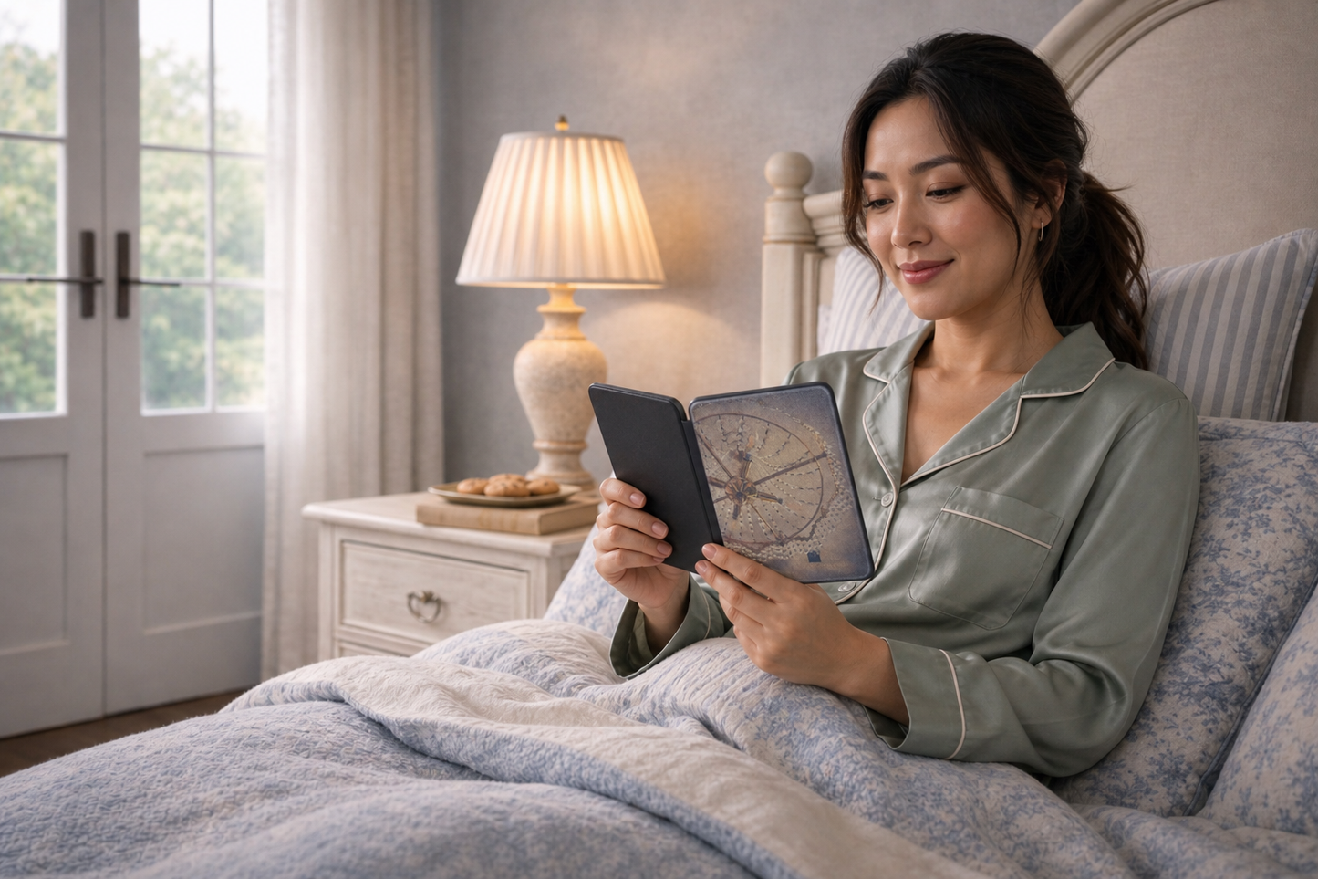 Gold Chandelier Kindle Paperwhite Case--Vintage Reader Cover for Kindle Colorsoft