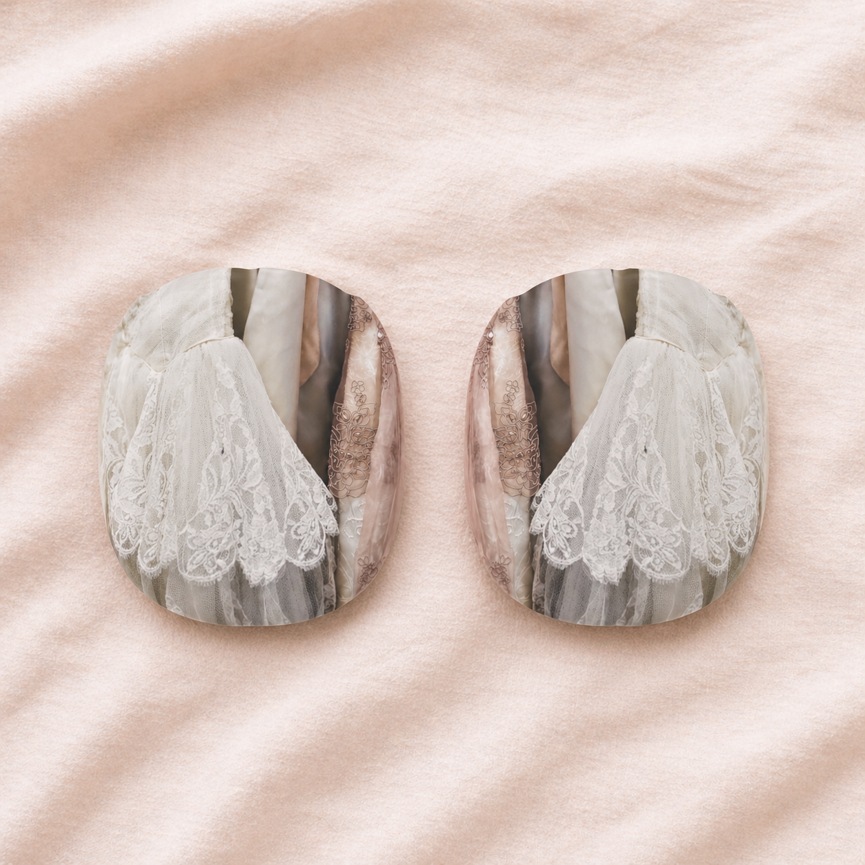 Bridal Lace Dress AirPods Max Case Covers--Wedding Headphone Shells