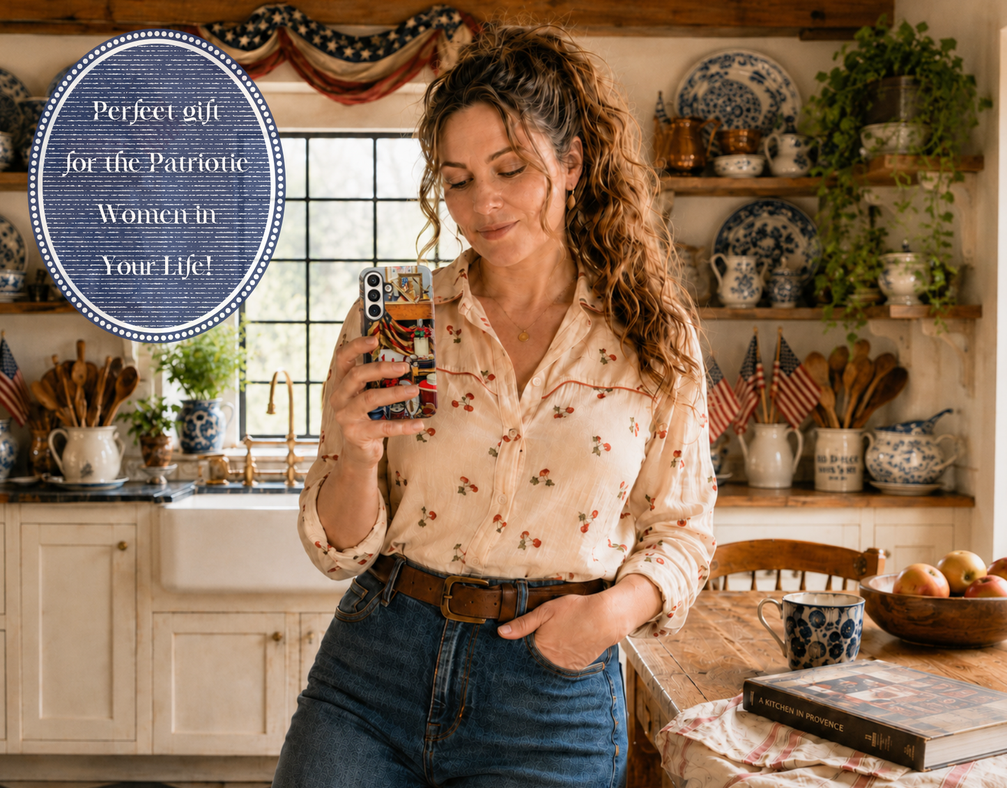 4th Of July Phone Case Gift For Her Patriotic American Flag Vintage Inspired Americana Tough iPhone Samsung Pixel Cover America 250th