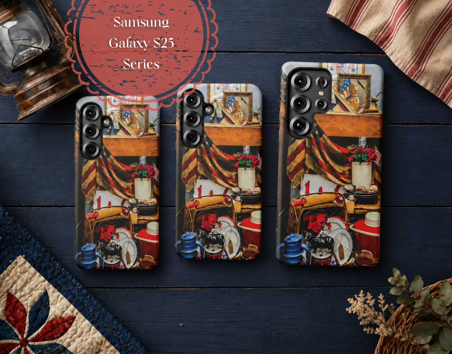 4th Of July Phone Case Gift For Her Patriotic American Flag Vintage Inspired Americana Tough iPhone Samsung Pixel Cover America 250th