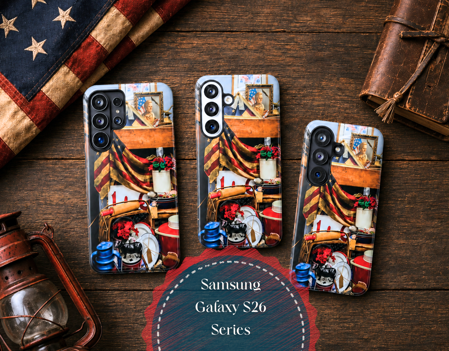 4th Of July Phone Case Gift For Her Patriotic American Flag Vintage Inspired Americana Tough iPhone Samsung Pixel Cover America 250th