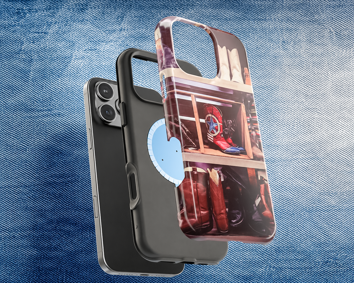 Vintage Inspired Cowgirl Boots Western MagSafe Tough Phone Case