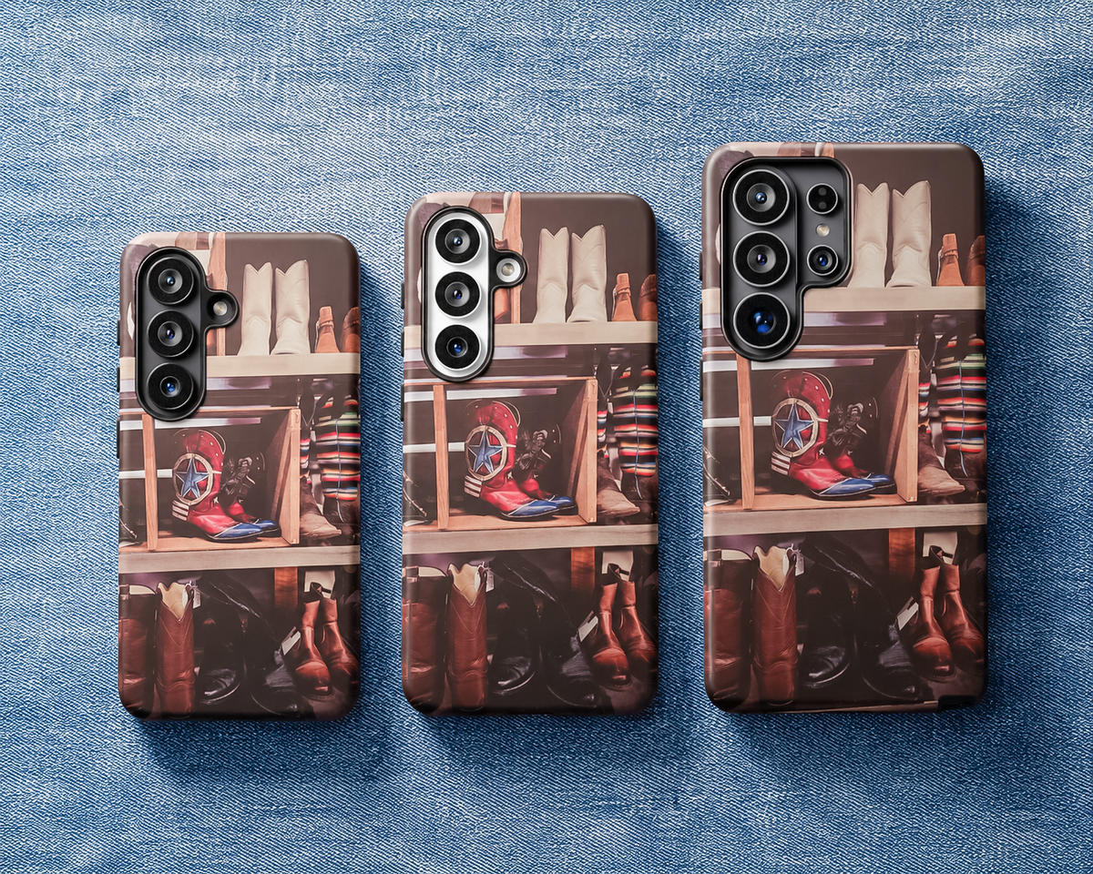Vintage Inspired Cowgirl Boots Western MagSafe Tough Phone Case