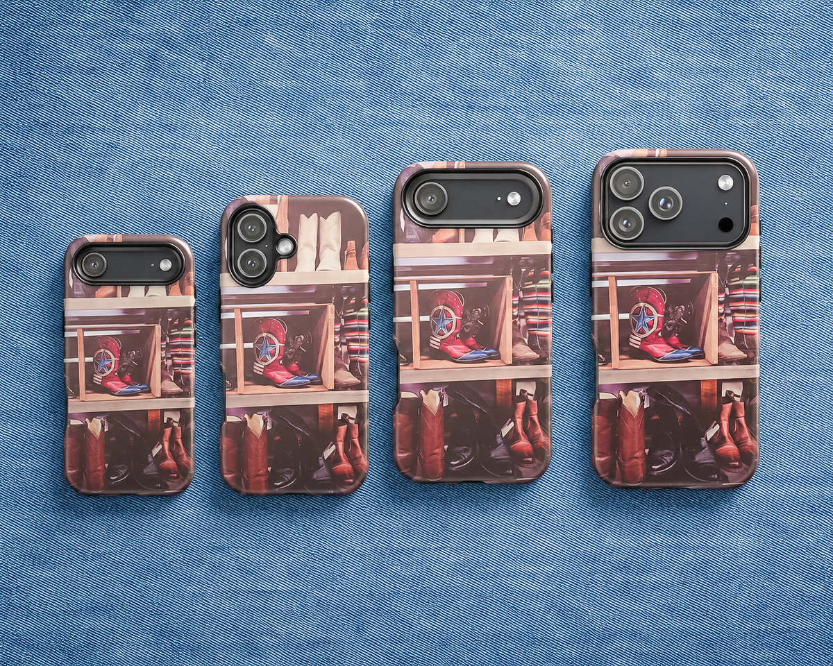 Vintage Inspired Cowgirl Boots Western MagSafe Tough Phone Case