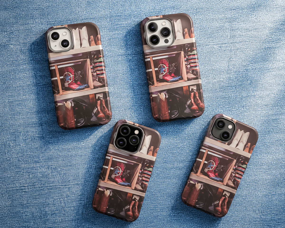 Vintage Inspired Cowgirl Boots Western MagSafe Tough Phone Case