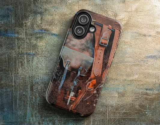 Vintage Inspired Western Leather Tough Phone Case