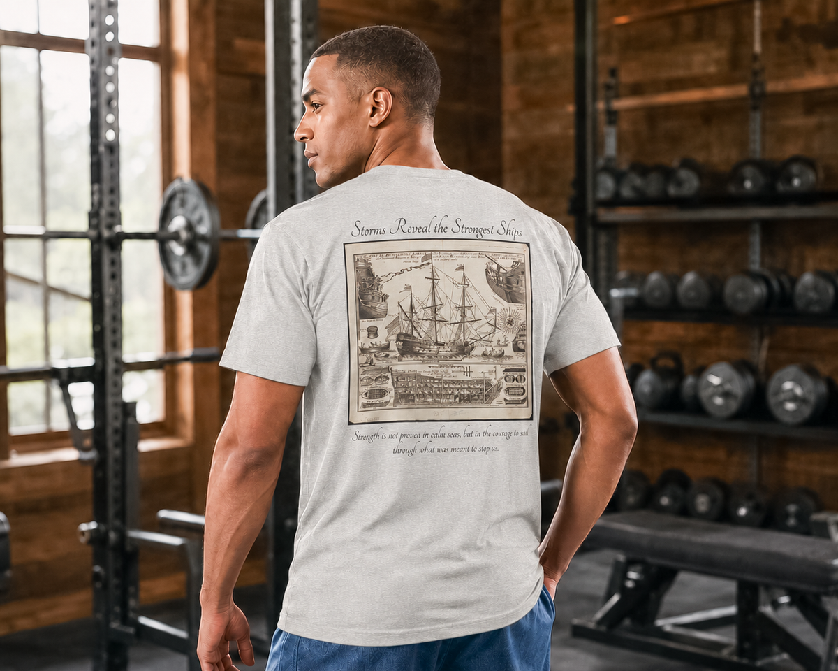 Tall Ship Graphic Tee – Vintage Inspired Nautical Back Print
