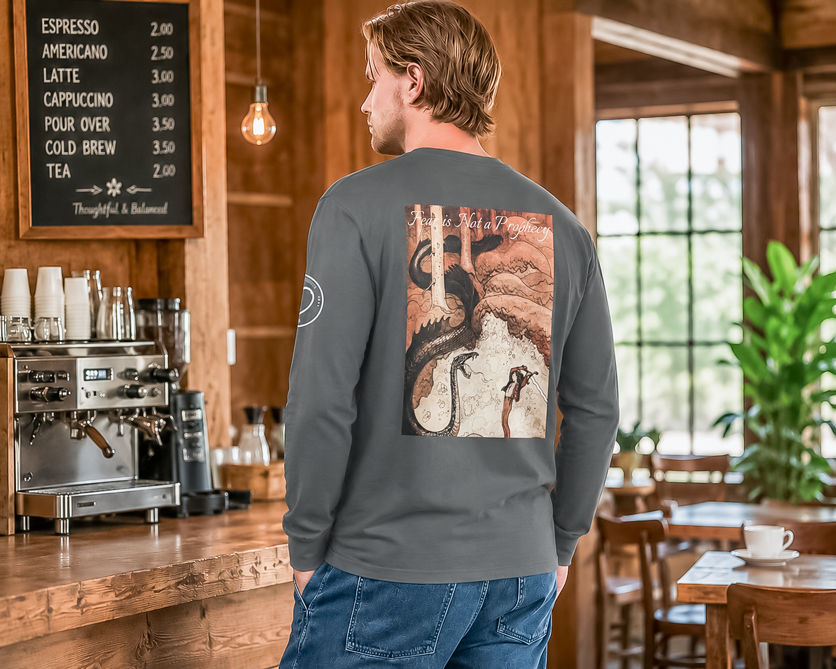 Dragon Slayer Long Sleeve Shirt – Fear Is Not A Prophecy Back Print