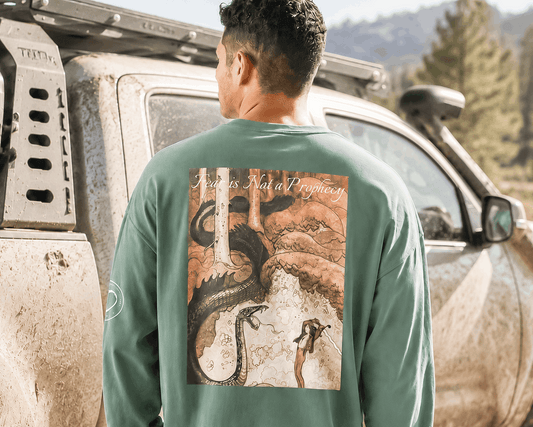 Dragon Slayer Long Sleeve Shirt – Fear Is Not A Prophecy Back Print