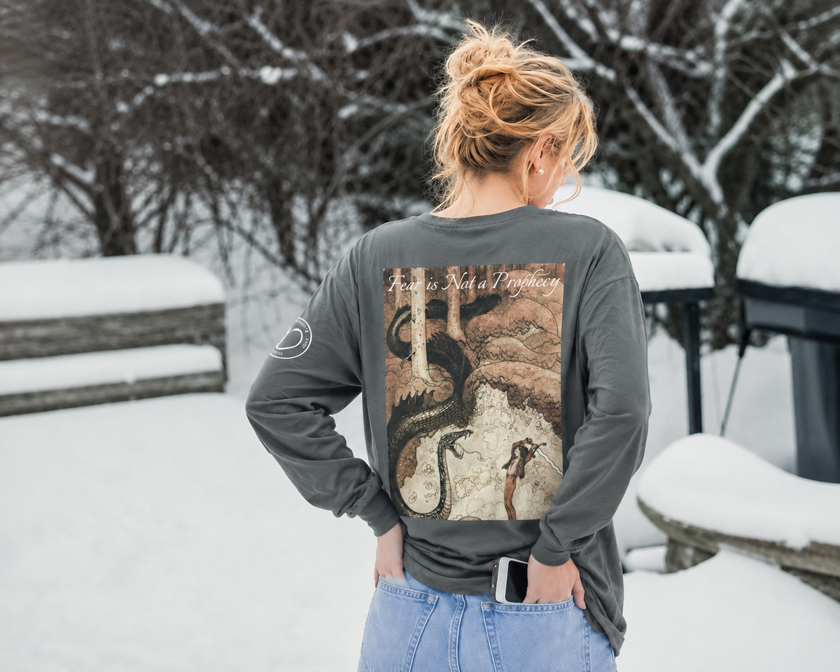 Dragon Slayer Long Sleeve Shirt – Fear Is Not A Prophecy Back Print