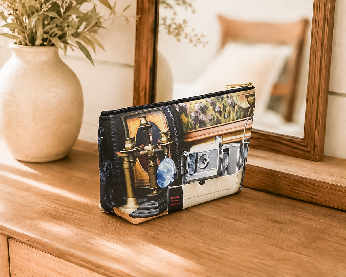 Vintage Inspired Camera Makeup Bag & Accessory Pouch