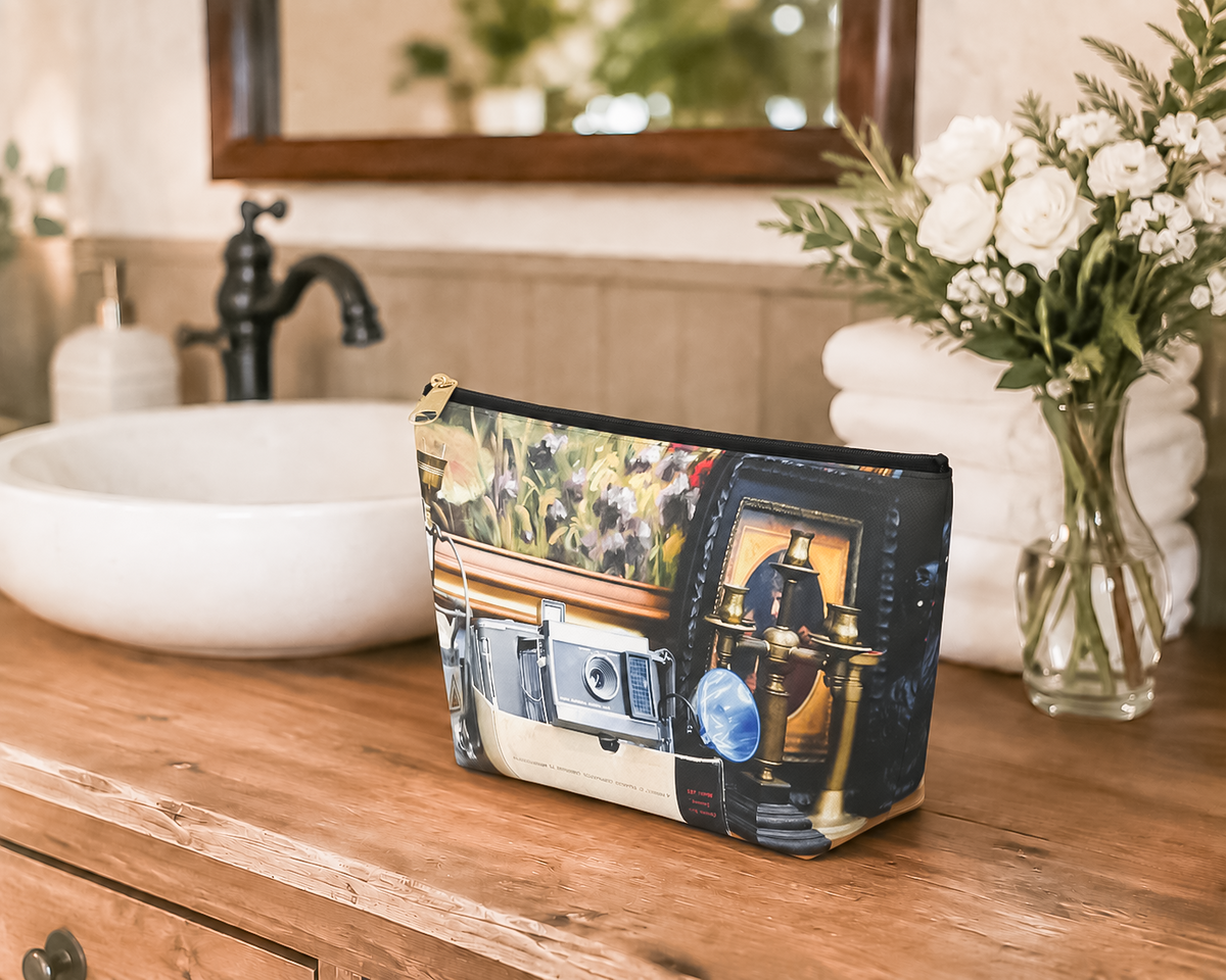 Vintage Inspired Camera Makeup Bag & Accessory Pouch