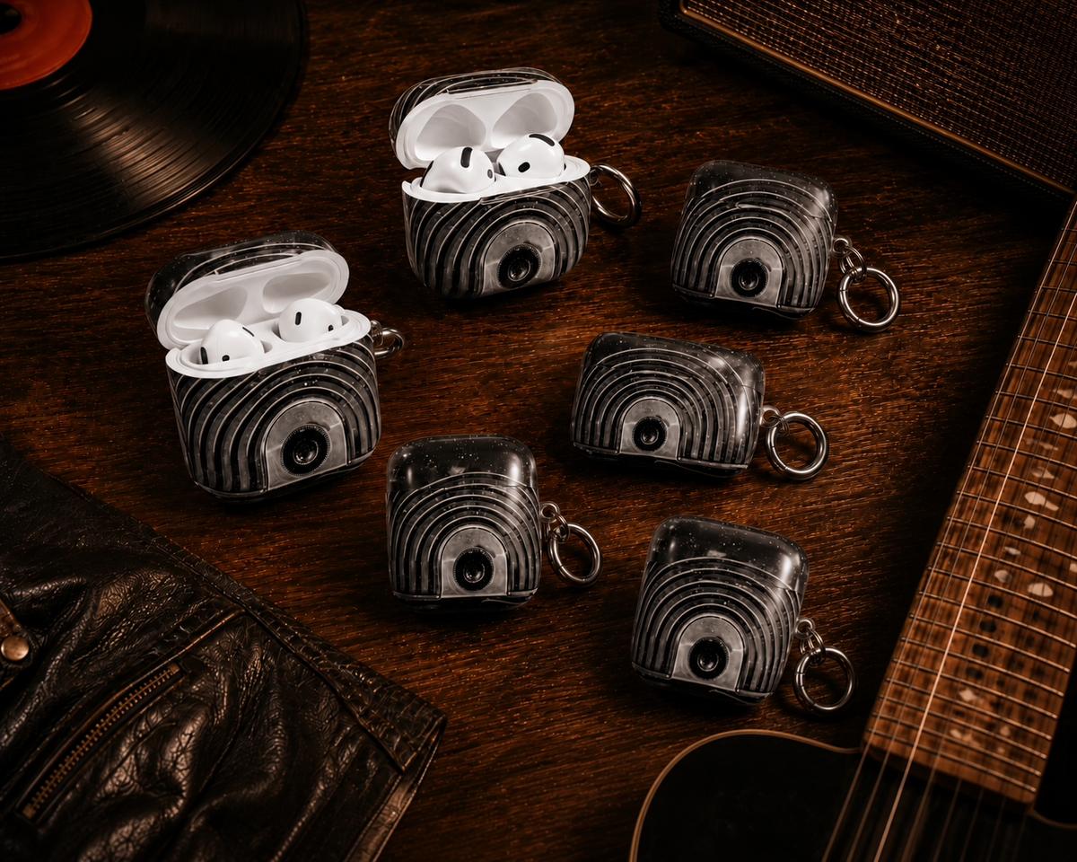 Vintage Radio AirPods & AirPods Pro Case – Black & White Protective Cover