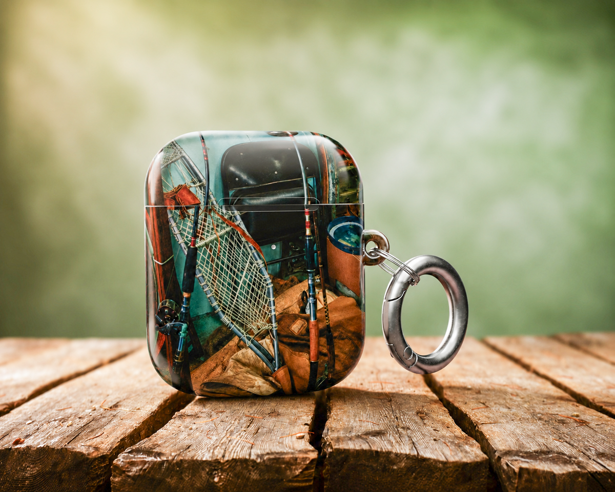 Vintage Fishing Gear AirPods & AirPods Pro Case – Outdoorsman Protective Cover