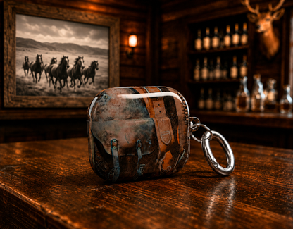 Vintage Western Leather-Look AirPods & AirPods Pro Case – Cowboy Protective Cover