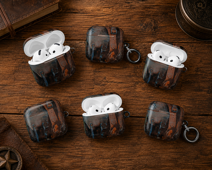 Vintage Western Leather-Look AirPods & AirPods Pro Case – Cowboy Protective Cover