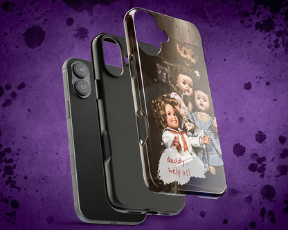 Personalized Creepy Doll MagSafe Tough Phone Case – Gothic Vintage Graphic