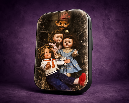 Vintage Creepy Doll Magnetic Power Bank – 5000mAh MagSafe Compatible Charger