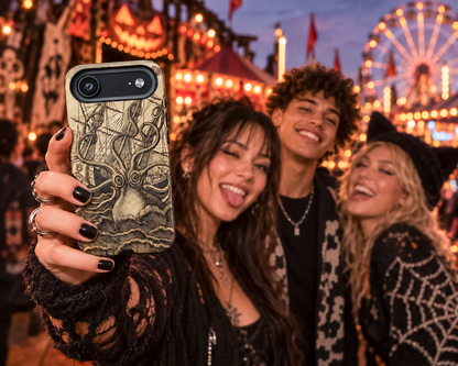 Vintage Kraken Tough Phone Case – Nautical Sea Monster Graphic