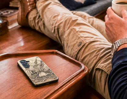 Vintage Kraken Tough Phone Case – Nautical Sea Monster Graphic