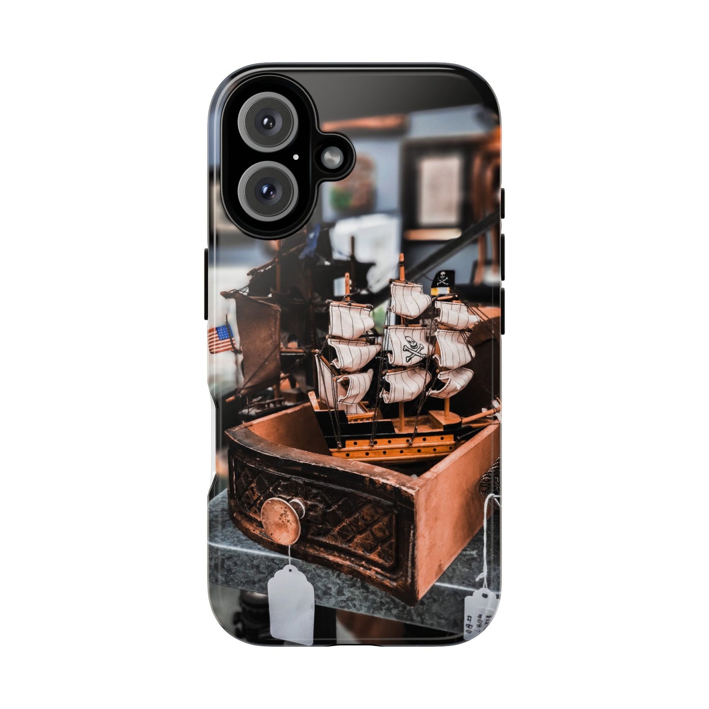 Vintage Ship-Inspired Phone Case, Nautical Design, Tough Phone Cover, Unique Gift for Sea Lovers, Perfect for Summer Adventures