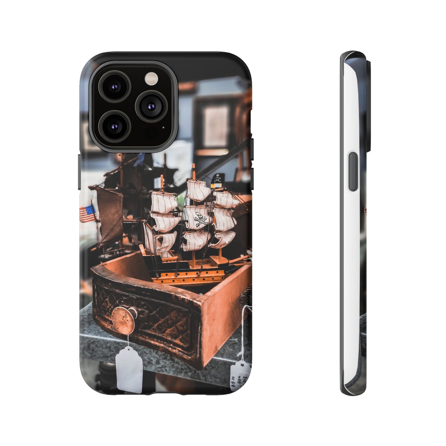 Vintage Ship-Inspired Phone Case, Nautical Design, Tough Phone Cover, Unique Gift for Sea Lovers, Perfect for Summer Adventures