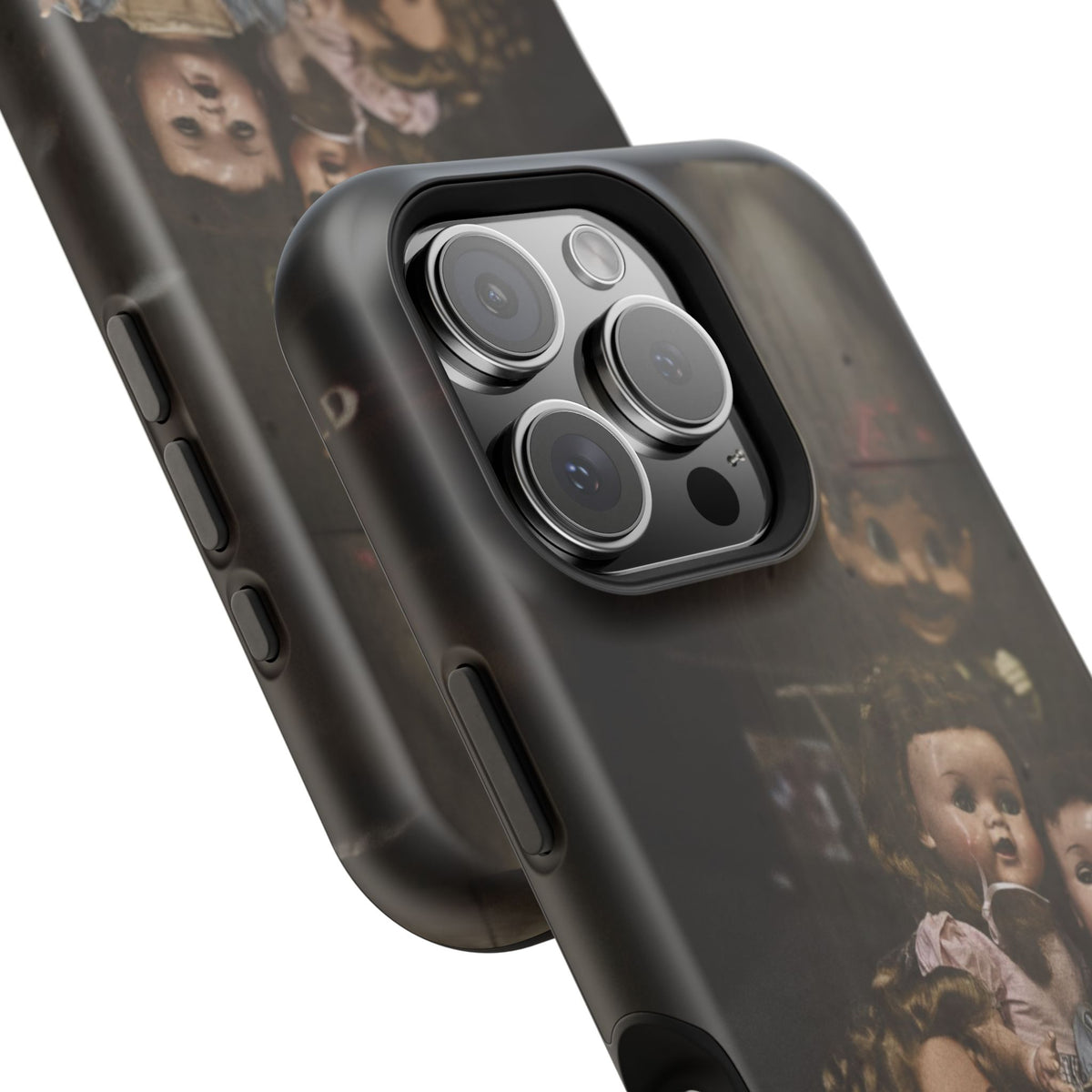 Personalized Creepy Doll MagSafe Tough Phone Case – Gothic Vintage Graphic