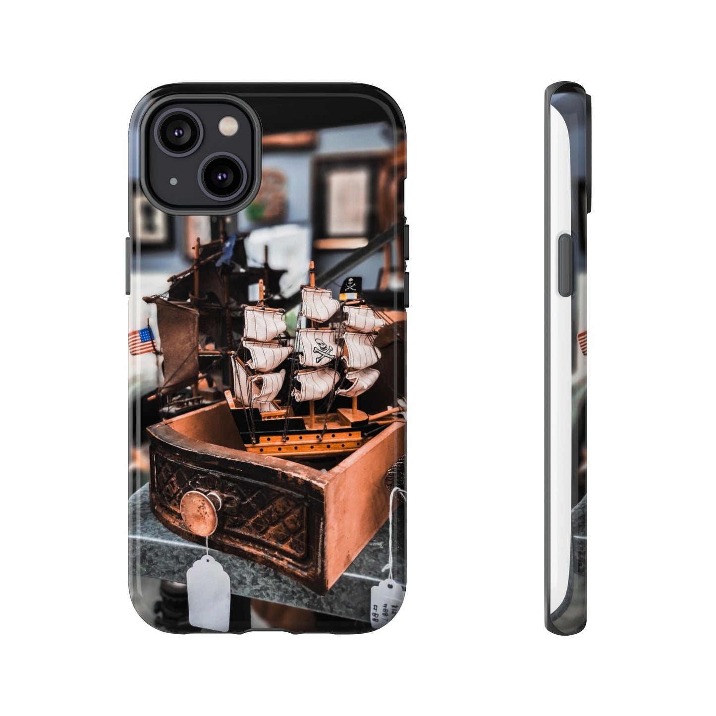 Vintage Ship-Inspired Phone Case, Nautical Design, Tough Phone Cover, Unique Gift for Sea Lovers, Perfect for Summer Adventures