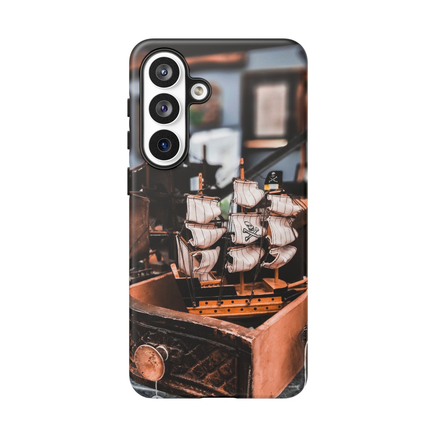 Vintage Ship-Inspired Phone Case, Nautical Design, Tough Phone Cover, Unique Gift for Sea Lovers, Perfect for Summer Adventures