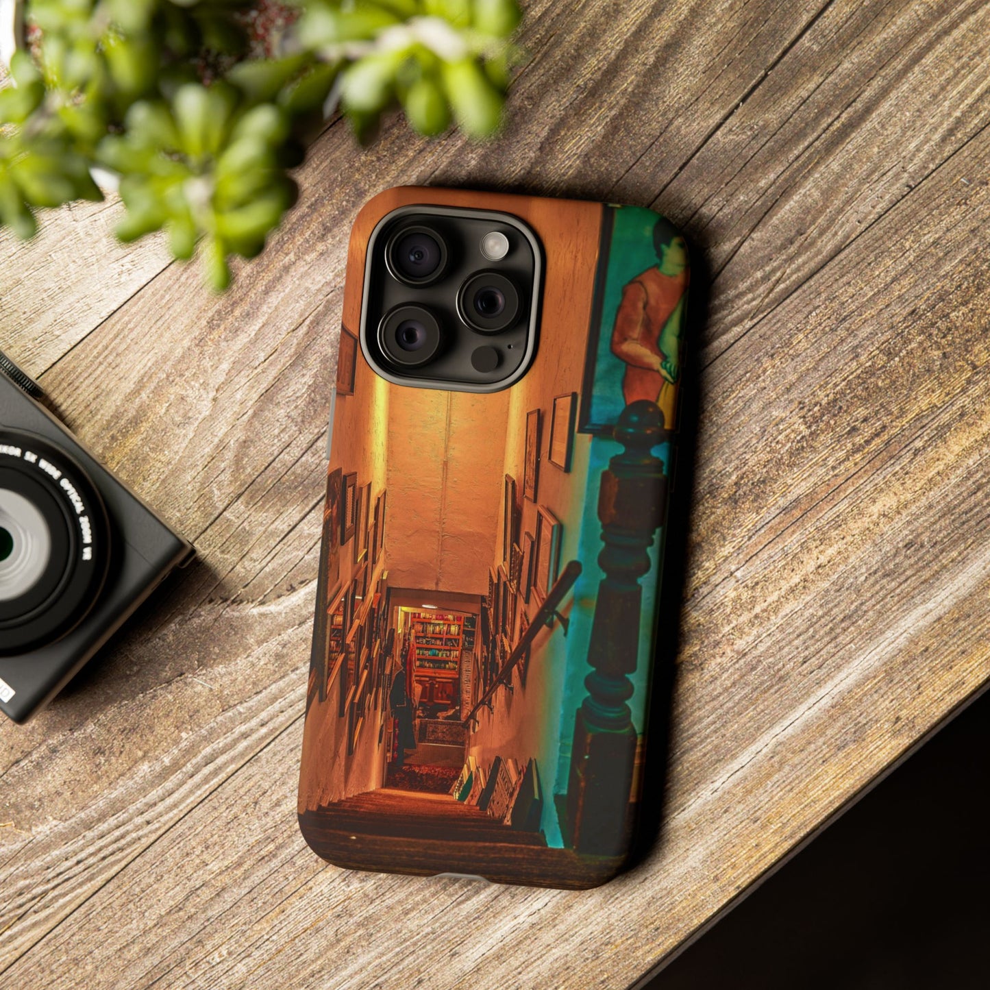 Vintage Gallery Staircase Tough Phone Case--Antique Store Art Phone Cover