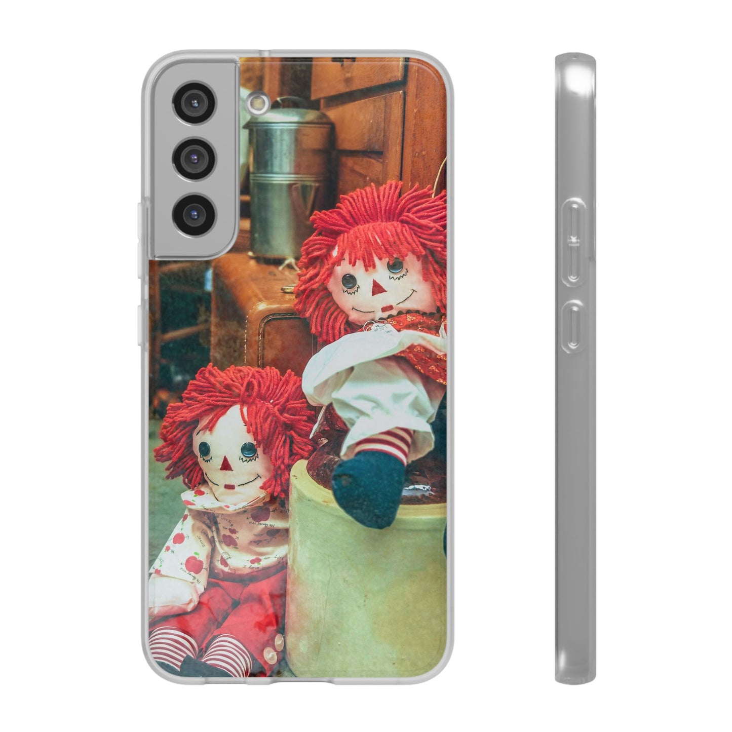 Vintage Doll Phone Cases, Cute Accessory, Gifts for Doll Lovers, Durable Flexi Covers, Fun Phone Protection