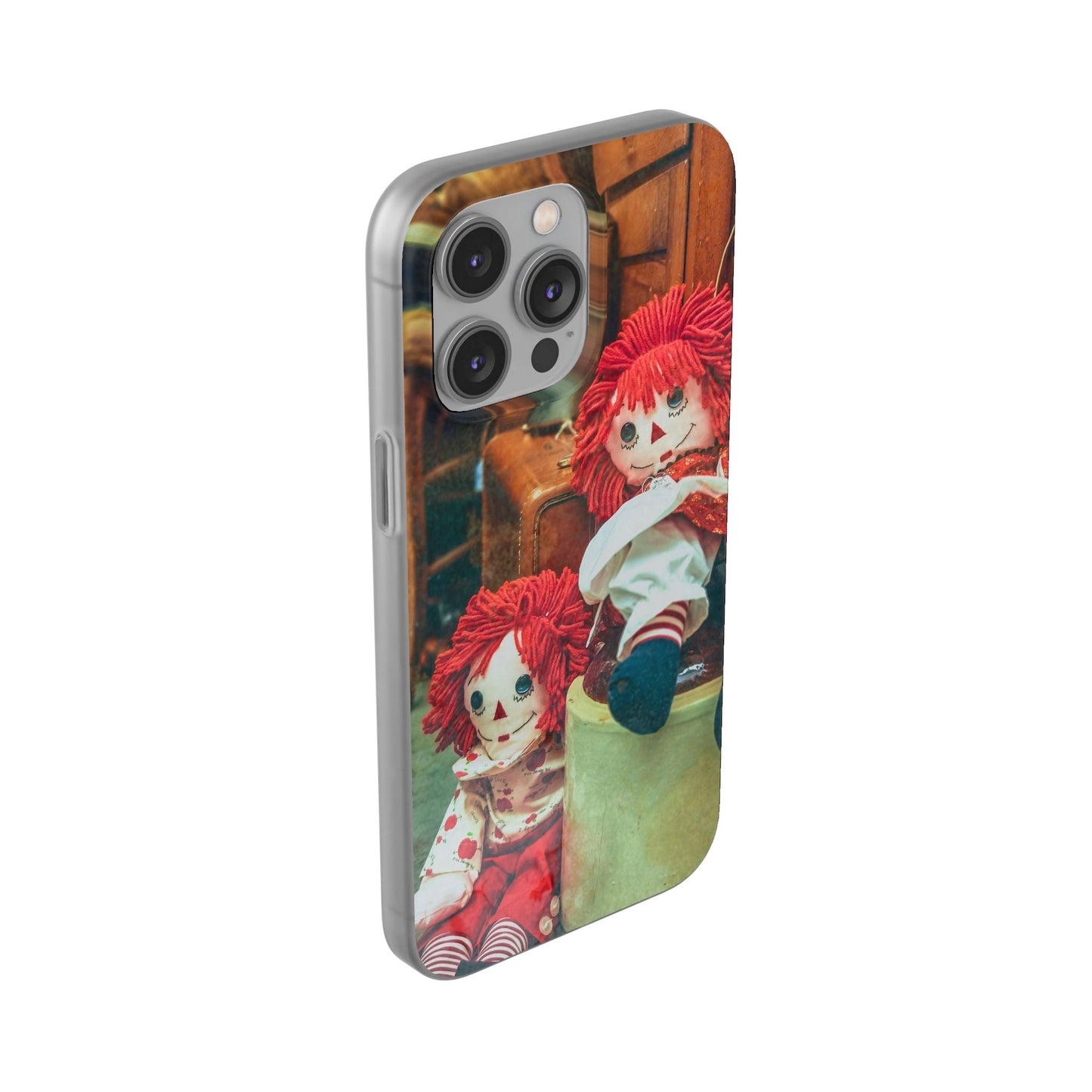 Vintage Doll Phone Cases, Cute Accessory, Gifts for Doll Lovers, Durable Flexi Covers, Fun Phone Protection