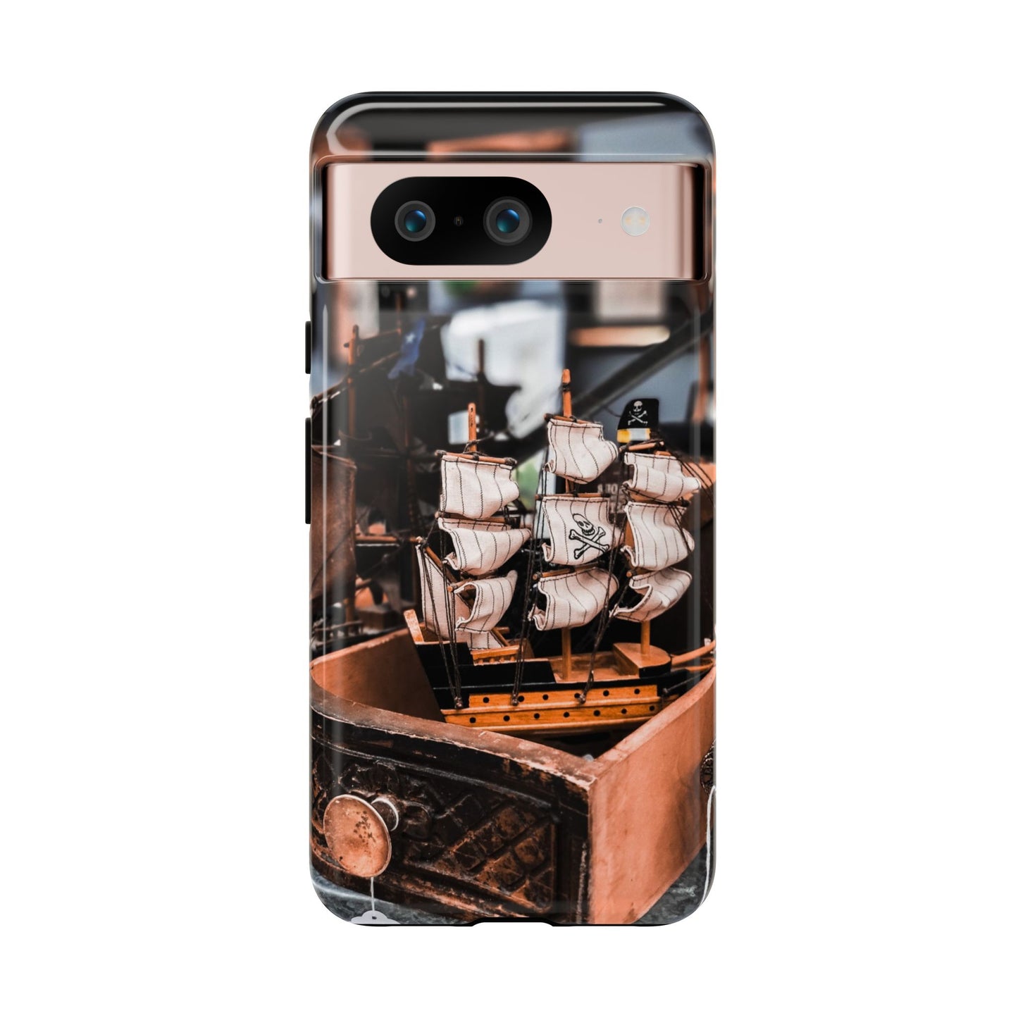 Vintage Ship-Inspired Phone Case, Nautical Design, Tough Phone Cover, Unique Gift for Sea Lovers, Perfect for Summer Adventures