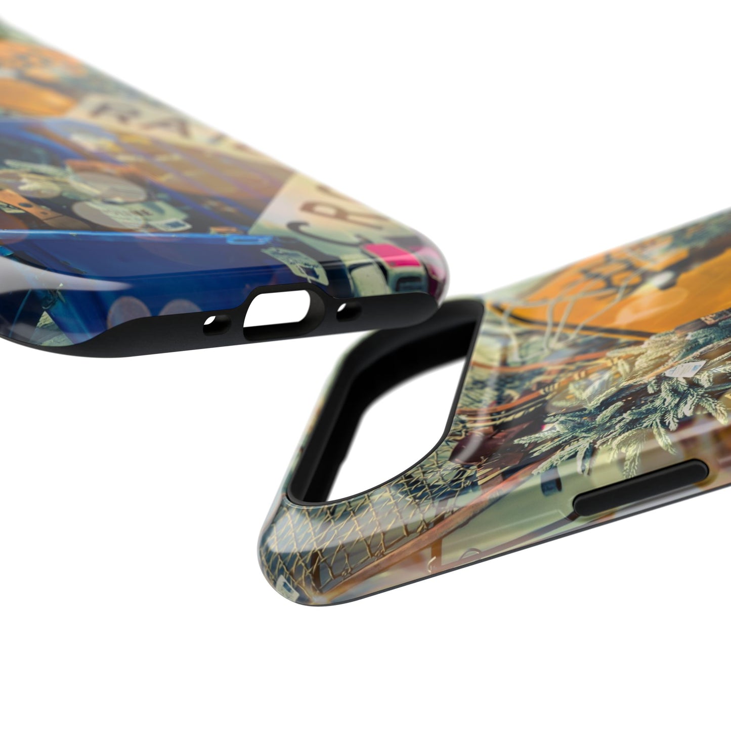 Vintage Railroad Crossing Collage Phone Case